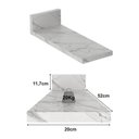 Ver imagem 2 de Tampo Mdp 25mm para Balcão de Cozinha 20cm Multimóveis Cr20420 Mármore Branco Mármore Branco