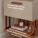 Ver imagem 4 de Gabinete Suspenso Banheiro Mari 60cm com Cuba e Espelheira Lua Espresso Móveis Bege/Cappuccino