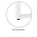 Ver mais imagens de Plataforma Dupla Escrivaninha Tub Corporativa Light 4 Lugares 220cm Industrial Branco