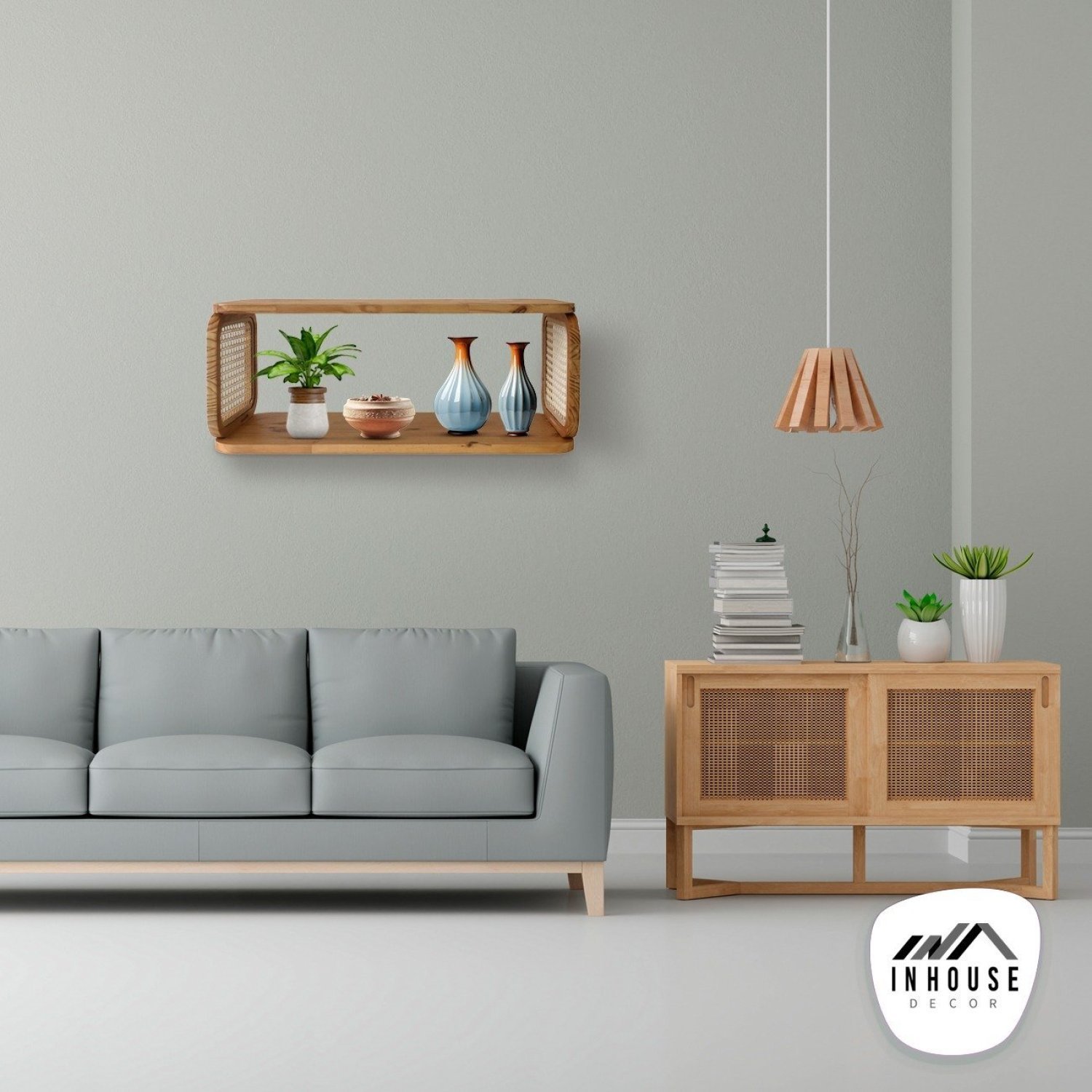 Nicho Decorativo Pinus 25x65cm Mariah In House Decor - 3