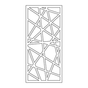 Painel Vazado Divisória Mdf Roma Branco Decore Painéis e Divisórias 0,90x2,40m