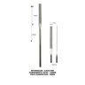 Lima Diamantada Individual Reta Retangular 140mm - #150 - 5,5x0,8mm - 1