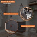 Ver imagem 3 de Gabinete para Banheiro 60cm 100% Mdf 1 Gaveta 1 Porta Basculante Milano Mgm Móveis Titânio/freijo