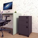 Ver imagem 1 de Gaveteiro 2 Gavetas 1 Gavetão com Rodízios Edu