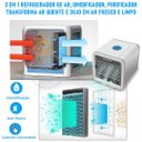 Ver imagem 7 de Mini Ar Condicionado Climatizador Humidificador Portátil Arctic Air Cooler 3 Velocidades