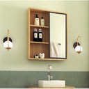 Ver imagem 1 de Armário de Banheiro com Espelho 1 Porta de Correr 2 Preteleiras Julia