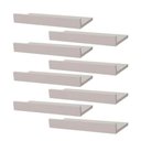 Ver imagem 2 de Kit 8 Prateleiras Porta Quadros 40 X 10cm Branca Suporte Invisível