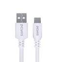 Ver imagem 1 de Cabo Usb a 2.0 para Usb Tipo C para Celular Smartphone 50cm Branco - Puacb-05