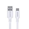 Cabo Usb a 2.0 para Usb Tipo C para Celular Smartphone 50cm Branco - Puacb-05 - 1
