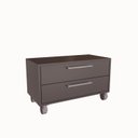 Ver imagem 2 de Armário Balcão de Banheiro com Rodizio e 2 Gavetas Alice