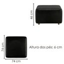 Ver imagem 4 de Poltrona Modular e Puff Block Pes Madeira Courino Tcs 724 Moll