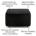 Ver imagem 7 de Poltrona Modular e Puff Block Pes Madeira Courino Tcs 724 Moll