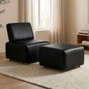 Ver imagem 2 de Poltrona Modular e Puff Block Pes Madeira Courino Tcs 724 Moll
