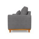 Ver imagem 2 de Poltrona Belga Cinza Base de Madeira Sala Recepção Escritório Bz Home Decor