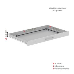 Mapoteca de Aço Fixa com 05 Gavetas - 7