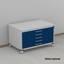 Mapoteca de Aço Fixa com 05 Gavetas - 18