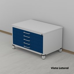 Mapoteca de Aço Fixa com 05 Gavetas - 17