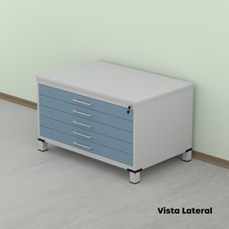 Mapoteca de Aço Fixa com 05 Gavetas - 17