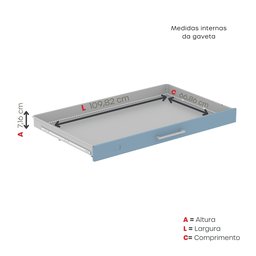 Mapoteca de Aço Fixa com 05 Gavetas - 7