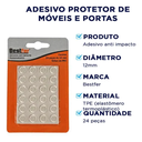 Ver imagem 4 de 24 Peças Adesivo Anti Impacto Silicone Transparente 12mm