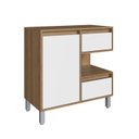 Ver imagem 2 de Gabinete para Banheiro 80cm 2 Gavetas 1 Porta 1 Nicho Paula