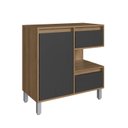 Ver imagem 2 de Gabinete para Banheiro 80cm 2 Gavetas 1 Porta 1 Nicho Paula