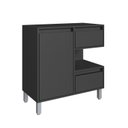 Ver imagem 2 de Gabinete para Banheiro 80cm 2 Gavetas 1 Porta 1 Nicho Paula