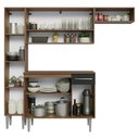 Ver imagem 5 de Armário de Cozinha Completa 197 Cm Rustic-preto Emilly Madesa 02