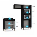 Ver imagem 5 de Ármário de Cozinha Modulada 3 Peças Milão Menu Móveis Preta