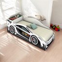 Ver imagem 1 de Cama Solteiro Carro com Baú Branca com Colchão