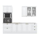 Ver imagem 3 de Cozinha Completa 5 Peças Americana S-Pia CZ127 3 Portas 3 Gavetas MDP Branco com Calcare