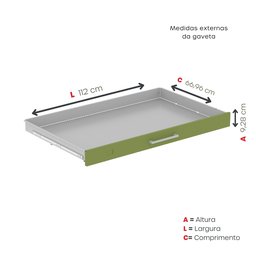 Mapoteca de Aço Fixa com 05 Gavetas - 6