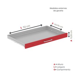 Mapoteca de Aço Fixa com 05 Gavetas - 6