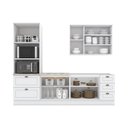 Ver imagem 5 de Cozinha Completa 4 Peças Amy Casa 812 MDF Torre Quente Cooktop 9 Portas Americana 271cm