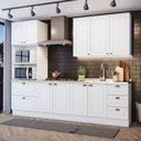 Ver imagem 1 de Cozinha Completa 4 Peças Amy Casa 812 MDF Torre Quente Cooktop 9 Portas Americana 271cm