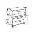 Ver imagem 4 de Gabinete Suspenso para Banheiro 80cm 1 Basculante e Balcão 2 Gavetas Alice Marrom/Mel/Arenas