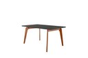 Ver imagem 2 de Conjunto Sala de Jantar Mesa Paris Madeira Maciça 140x80cm Tampo Retângular Vidro Preto com 4 Cadeir