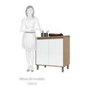 Ver imagem 3 de Balcão de Cozinha com Tampo 80 Cm 2 Portas de Abrir 1 Prateleira Mel Luciane Móveis