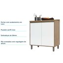 Ver imagem 5 de Balcão de Cozinha com Tampo 80 Cm 2 Portas de Abrir 1 Prateleira Mel Luciane Móveis