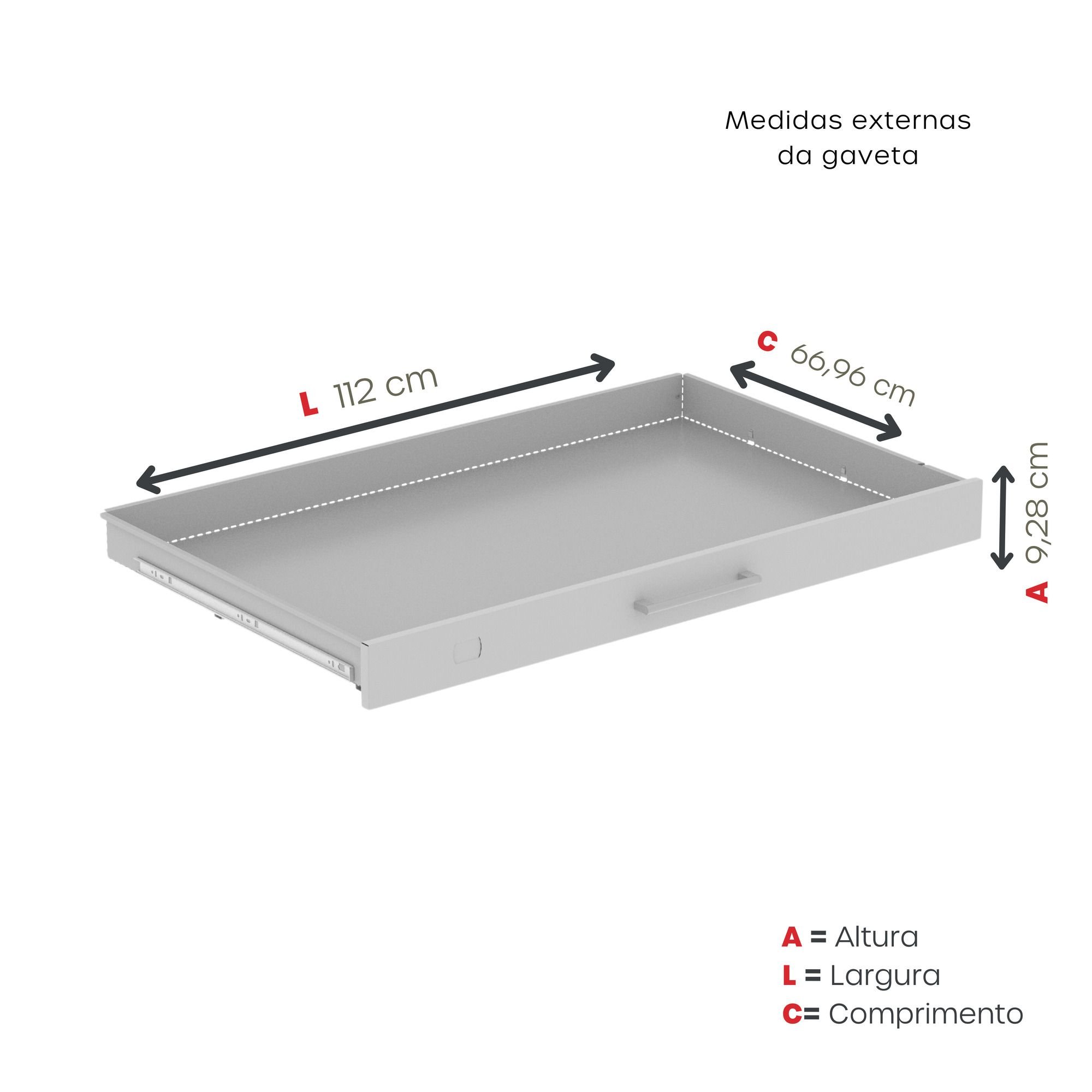 Gaveteiro Mapoteca para Escritório de Aço Fixa com 10 Gavetas Industrial - 6