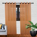 Ver imagem 1 de Cortina Tecido Ráfia 3,00 X 2,50 Salmão | Magic Enxovais