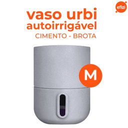 Vaso Autoirrigável Decor (25x33) Cor Cimento Brota - 2