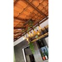 Ver imagem 6 de Luminária de Madeira Rústica 7 Pendentes – Estilo Industrial para Sala e Cozinha