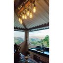 Ver imagem 5 de Luminária de Madeira Rústica 7 Pendentes – Estilo Industrial para Sala e Cozinha