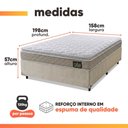 Ver imagem 3 de Cama Box Casal Queen Colchão Espuma D33 Pillow Top Millenium Hellen