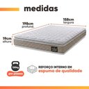 Ver imagem 4 de Cama Box Casal Queen Colchão Espuma D33 Pillow Top Millenium Hellen