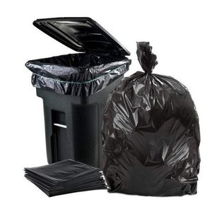 Saco de Lixo 300l Intermediario 100 Unid Frete Gratis Cor:preto