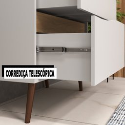 Gabinete para Banheiro com Pés 02 Gavetas 02 Portas e Lavatório Lille - 11