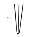 Ver imagem 3 de Kit 3 Pé de Ferro Hairpin Legs 30 cm Preto Combo Stock