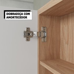 Conjunto completo de Banheiro MDF com Armário e Gabinete com Pés Com Espelheira e Cuba Madri  80cm - 10